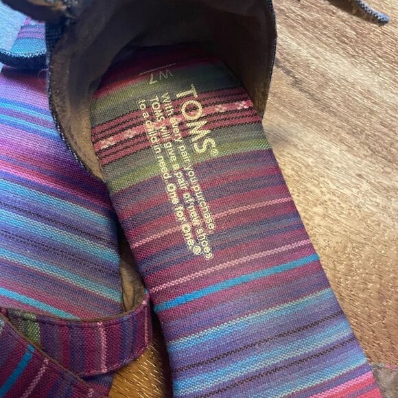 Toms multicolor flat sandals - Picture 7 of 9